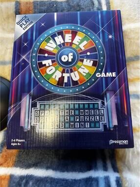 Wheel of Fortune Quick Play Edition Game (2-4 Players) Ages 8+